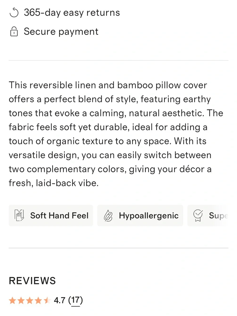 Quince Bamboo and Linen 20x20 Pillow Cover - Retail $55